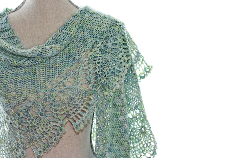 Sea Glass Shawl Crochet Pattern