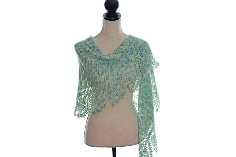 Sea Glass Shawl Crochet Pattern