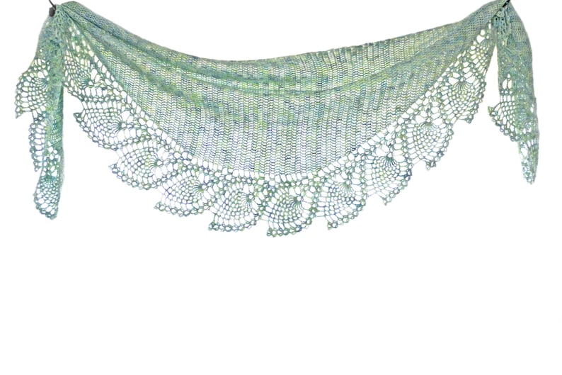 Sea Glass Shawl Crochet Pattern