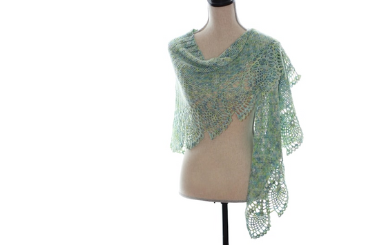 Sea Glass Shawl Crochet Pattern